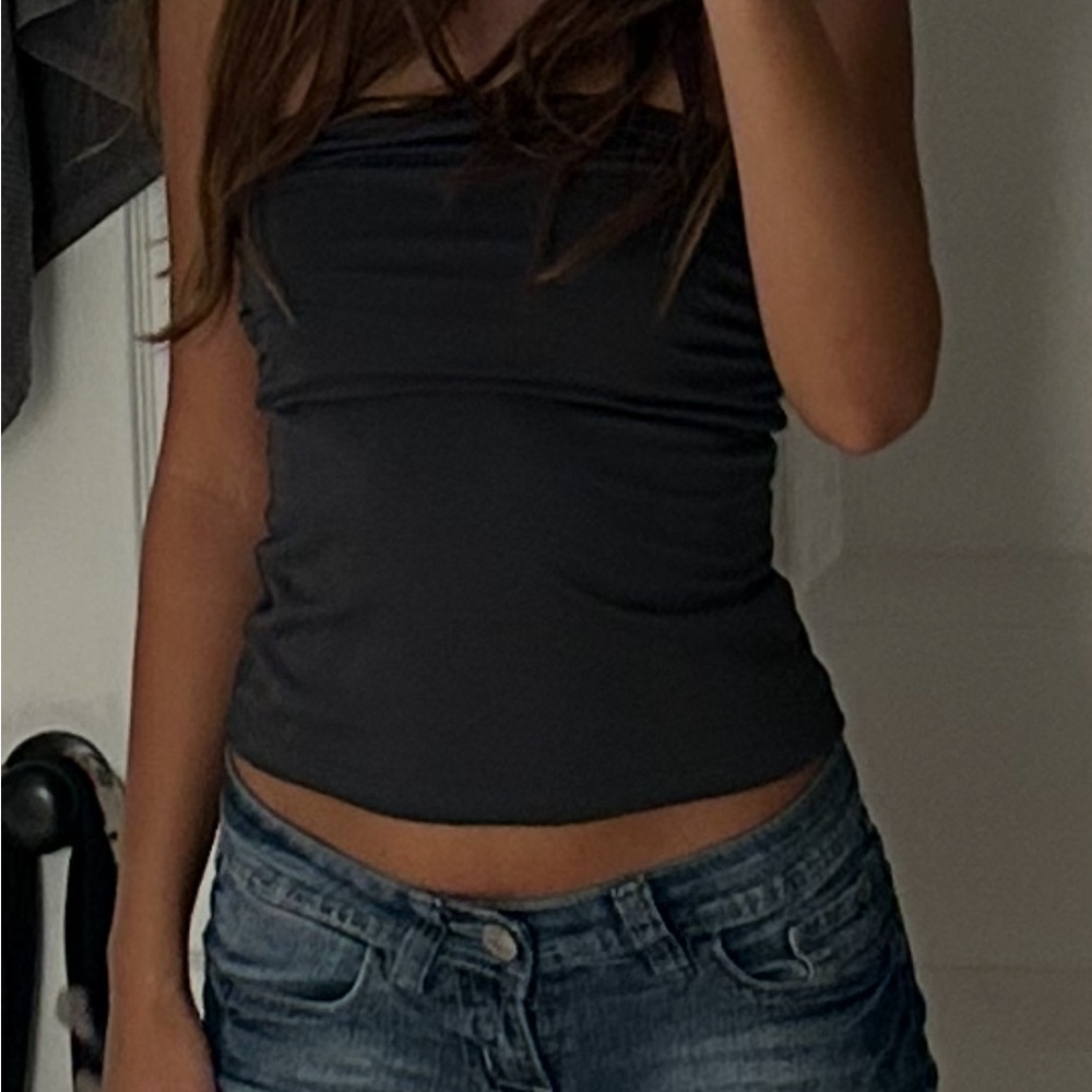 Gray Tube Top